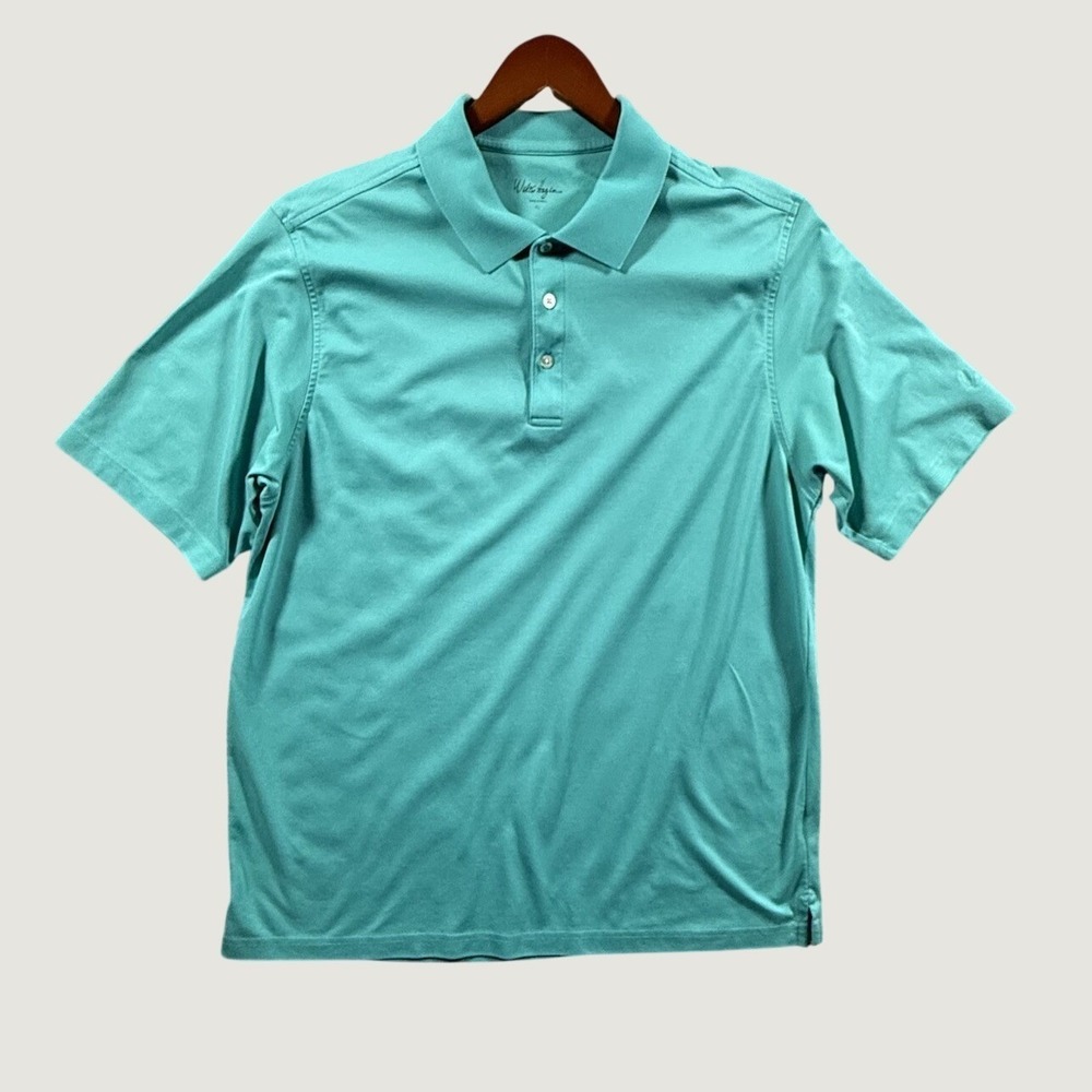 Walter Hagen Polo Shirt Mens XL Aqua Pima Cotton Blend Golf Casual